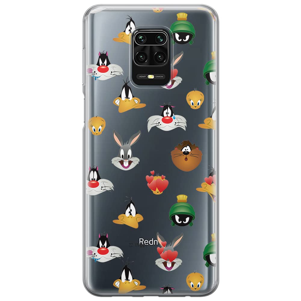 ERT GROUP mobile phone case for Xiaomi REDMI NOTE 9 PRO/ 9S original and officially Licensed Looney Tunes pattern 007 optimally adapted to the shape of the mobile phone, partially transparent