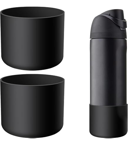 4-Pack Silicone Water Bottle Boots - Anti-Slip Protective Sleeves For Tumblers