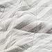 TILLYOU Breathable Quilted Cotton Baby Blanket for All Seasons, Lightweight Warm Toddler Bed Crib Blanket, Super Soft Daycare Nap/Nursery Sleeping Blanket, Gray Stripe 39”x39”