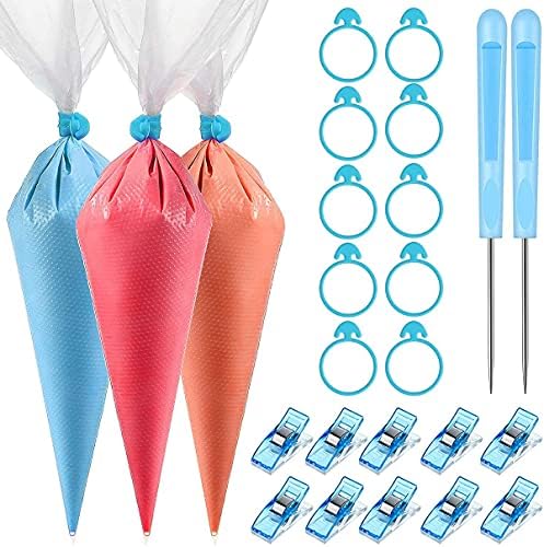 Cookie Decorating Tools, KASWAVE 100 Disposable Piping Pastry Bag