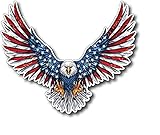 Vinyl Junkie Graphics Bald Eagle American Flag