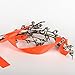 TopGreen Fluorescent Orange Flagging Tape 150-Feet by 1-3/16 Inch Roll Surveyors Tape Caution Ribbon Marking Flags