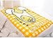 Gudetama Soft Blanket Warmer Fleece Blanket Yellow Grid 100x150 cm / 39.3