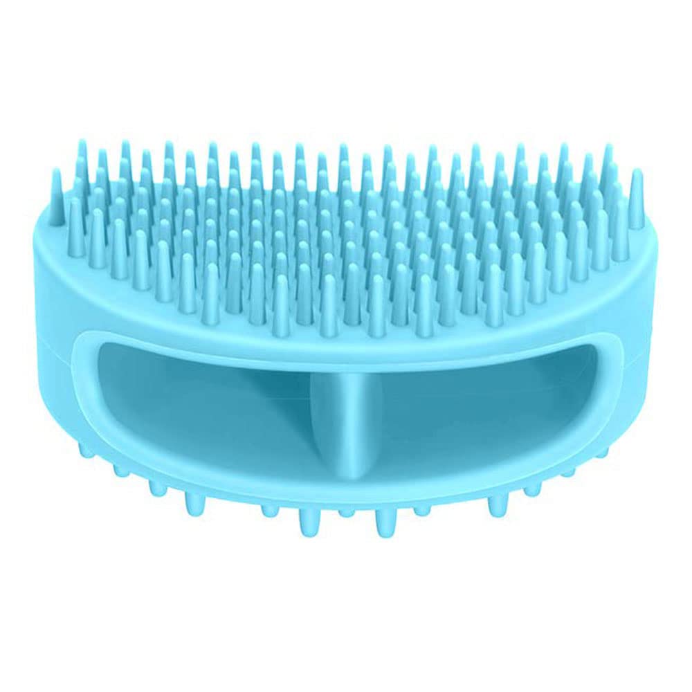 Famobest Dog Brush & Cat Brush, Pet Grooming Brush- No More Shedding Grooming Tools- Brush Removes All Hair, Tangles, Cleans & Desheds- Best Slicker Brush for All Pet Sizes & Hair Types Blue