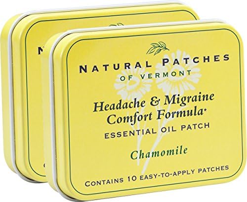 Chamomile Essential Oil Patches - 2 Tins by Natural Patches of Vermont - 20 patches