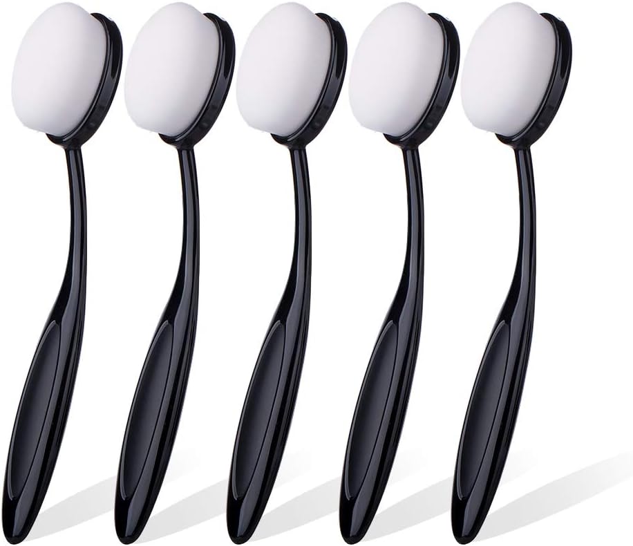 UNIMEIX 5 Pack Blending Brushes for Card Making Blending Tools for Drawing Blender Brush(Size 3, 1.18" Brush Head, Black) - Image 5