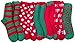 Excell Women Christmas Fun Colorful Printed Holiday Socks