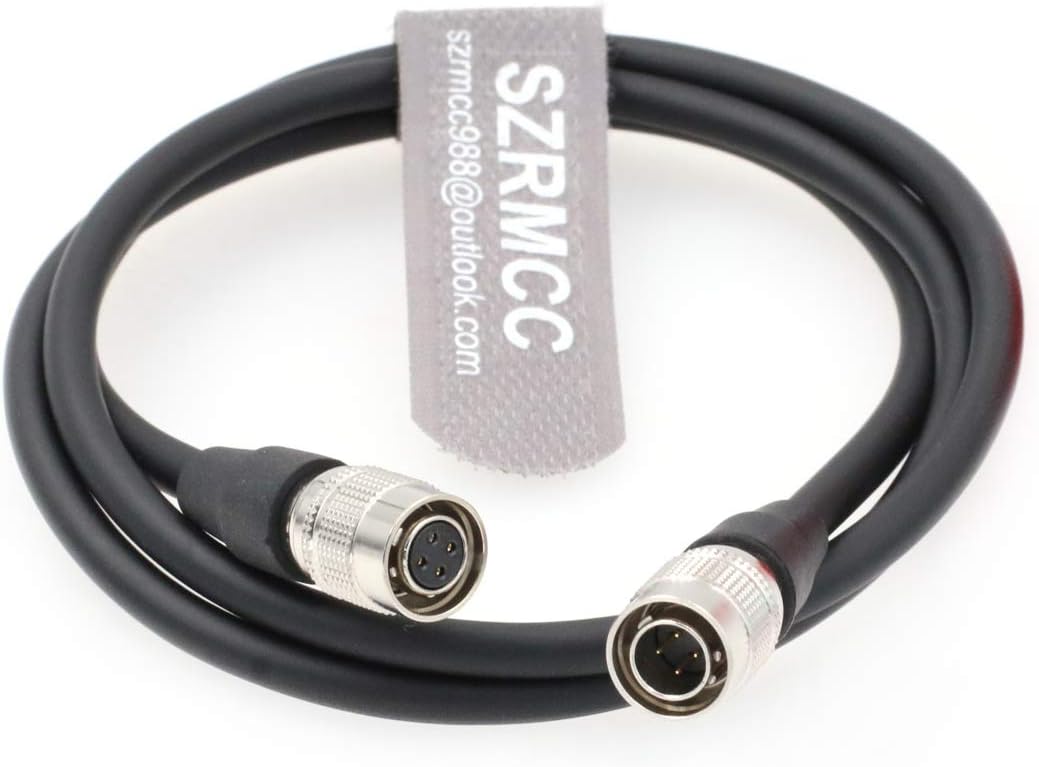 SZRMCC Hirose 4 Pin Male to Hirose 4 Pin Female Power Cable for Sony F5 F55 ARRI Amira Camera to SmallHD Monitor