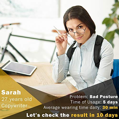 Ecardy Back Posture Corrector for Men & Women - Effective and Comfortable Posture Brace for Slouching & Hunching - Discreet Design - Chest Support - Thumbnail 3