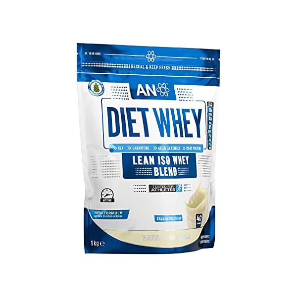 Applied Nutrition Diet Whey - High Protein Powder Supplement, Low Carb & Sugar, for Weight Management with CLA, L…
