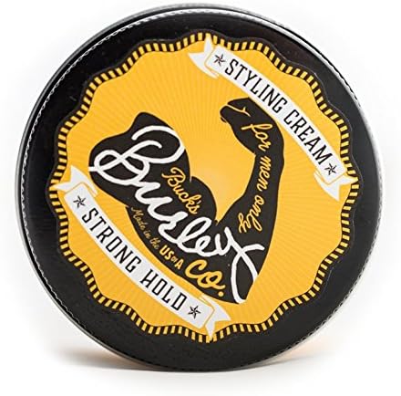 Buck's Burley Hair Cream for Men | Hair Styling & Forming Cream for Strong Hold & Matte Finish | Sandalwood Scent (3.0 Fl oz)