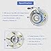 513121 Front/Rear Wheel Hub and Bearing Assembly,Wheel Hub Bearing Compatible for Allure, Aurora, Bonnevile, Century, Impala 5 Lug W/ABS ((Updated)
