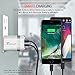 Trianium 24W USB Wall Charger Compatible with iPhone XR XS Max / 8/7 / 6s, Travel Charger with 2 USB Smart Port [Batman Style] Foldable Plug for Galaxy S20 S10 Plus, S10e, LG,HTC,Wireless Speaker