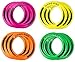 Liberty Imports 12 Pack - 10 inches Outdoor Flying Rings, Plastic Disc Toss Game Toy for Kids and Adults (4 Colors)