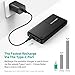 PD USB C Hubs 20100 Portable Charger RAVPower Power Bank 20100mAh 30W (Max.) Type C Port iSmart Data Transfer, USB C/Type C Output, External Battery Pack, Black