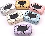 U-beauty 1 Piece Cat Pattern Contact Lens Case Box Kit Set With Small Mirror Color Send in Random