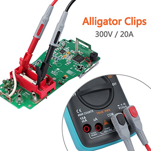 Proster 12 in 1 Multimeter Probe Test Lead Kit with Alligator Clips Replaceable Automotive Multimeter Leads Clamp Meter Leads Electronic Multimeter Test Leads - Thumbnail 2