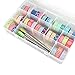 OffKits Tape Jewelry Makeup Markers Storage Box Organizer Divider Closet Container, Ziploc Weather Shield Case, 15 Square, 45 rolls 2 Inches Diameter Tape Compatible, Clear