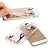 iPhone 5 5S Case, JAHOLAN Amusing Whimsical Design Clear Bumper TPU Soft Case Rubber Silicone Cover for iPhone 5/5S/SE - Flower Small Girl