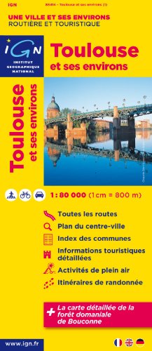 Toulouse & Surroundings: IGN88414 (French Edition) by Ign