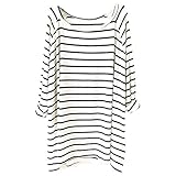 Asherangel Women's Striped Loose T-Shirt