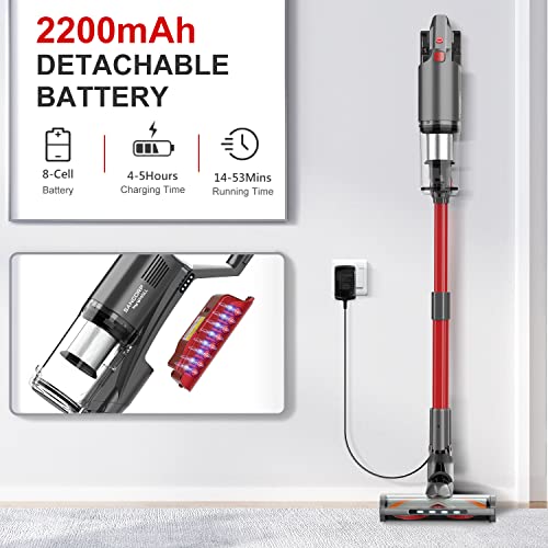 Cordless Vacuum Cleaner,Aucma by whall Cordless Stick Vacuum with 22Kpa