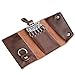 Leather Key Case Wallet Mens Womens Pure Color Key Holder Bag Wallet