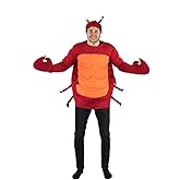 Bodysocks Red Crab Crawfish Costume for Adults (One Size)