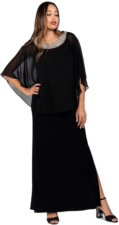 mother of the bride overlay dress