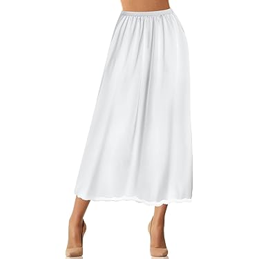 knee length dresses for ladies Bone Slip Skirt – BLANK