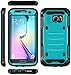 E LV Case for Galaxy S7 Edge Case Armor Protection Defender (Without Built-in Screen Protector) Case for Samsung Galaxy S7 Edge - [Turquoise/Black]
