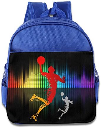 Little Girls Basketball Player Kids School Backpack RoyalBlue