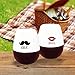 Urmelody Mr. and Mrs. Outdoor Wedding Parties Unbreakable Stemless Silicone Wine Glasses Food Grade Clear Silicone & Dishwasher Safe Set of 2 Rubber Beer Drinking Cups (1 pair)