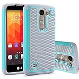 LG Escape 2 Case, LG Logos Case, LK [Shock-Absorption] Hybrid Dual Layer Armor Defender Protective Case Cover for LG Escape 2 / LG Logos (Mint)