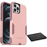 OtterBox Commuter Series Case for iPhone 12 & iPhone 12 Pro (Only) - with Cleaning Cloth - Non-Retail Packaging - Ballet Way (Pink)