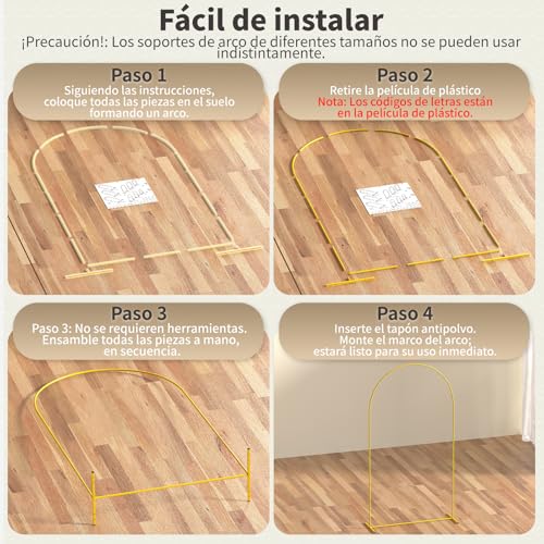 YYUgolo 3 Packs de Pantallas con Estructura de Hierro para Eventos y Fiestas,Estructura Herreria Pack Mamparas,para como Fiesta cumpleaños,Boda,Aniversario,línea Bienvenida bebé（2.2m，2.0m，1.8m）