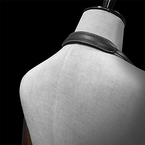 CANPIS Echtes Leder Kamera gurt Schnellverschluss, CP005 Vintage Kamera Schultergurt Hals ragegurt für Nikon Canon Sony Pentax Leica Olympus Fuji Alle DSLR-Kamera (Schwarz) – Bild 6