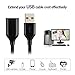EVISTR USB Cable USB 2.0 Extension Cable 6FT 2Pack - A-Male to A-Female USB Extender Cord 5000+ Bend Lifespan for Playstation, Xbox, Printer, Scanner, Camera, Keyboard, Hard Drive