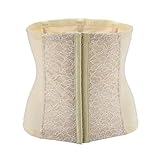 Komene Women's Workout Lace Waist Cincher XS-6XL Size Skincolor XL