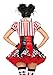 Leg Avenue womens Harlequin Clown Costume, Black/Red, Medium US