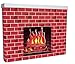 Pacon Corobuff Corrugated Fireplace, 7-inch x 30-inch x 38-inch, Red Brick (PAC53080)