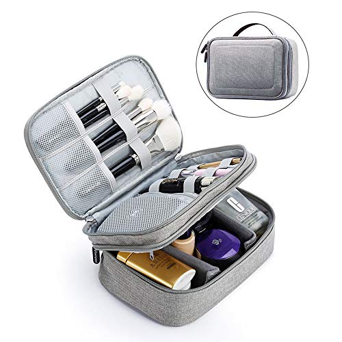 Rownyeon Makeup Train Cases Travel Makeup Bag Waterproof Portable Cosmetic Cases Organizer Mini with Adjustable Dividers for Cosmetics Makeup Brushes Toiletry Jewelry Digital Accessories Small 9 Rownyeon Makeup Train Cases Travel Makeup Bag Waterproof Portable Cosmetic Cases Organizer Mini with Adjustable Dividers for Cosmetics Makeup Brushes Toiletry Jewelry Digital Accessories Small