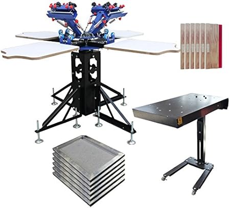 four colour screen printing machine
