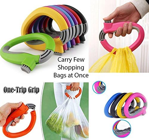 WHOLESALE -12 Packs x Multiple Grocery SHOPPING BAG HOLDER Handle -Carry Many Bags, Comfort Grip Hand Saver