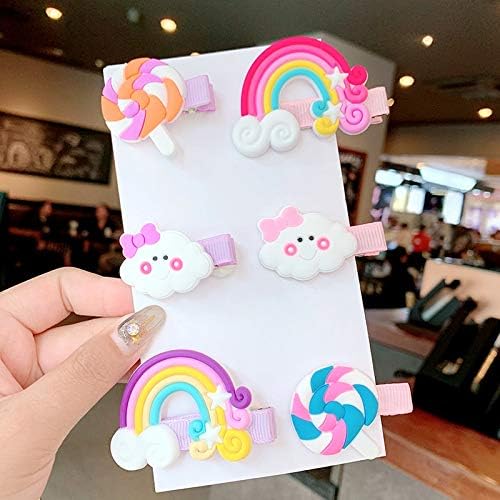 5Pcs//Set Girls Cute Cartoon Hairpins Children Sweet Fashion Barrettes Hair Clips