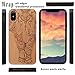 iProductsUS Elephant Wood Phone Case Compatible with iPhone Xs, X (10) and Magnetic Mount, Engraved in USA, Built-in Metal Plate, TPU Protective Shockproof Cover (5.8