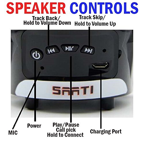 NIMA Portable Bluetooth Speaker, NFL Football Helmet Super Mini Wireless Stereo Speaker Built-in Mic, Hands-free Calling, LOUD HD Sound and Bass -Baltimore Ravens - Thumbnail 6