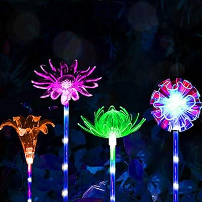 Cgn 4 Pack Garden Solar Lights Outdoor Waterproof Decorative