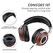 SIVGA SV004 Hi-Fi Wood Over-Ear Stereo Open Back Wired Headphones, Built-in Mic, Soft Earmuffs with Carrying Case (Rosewood)