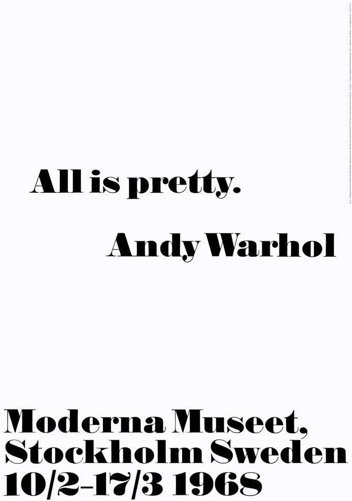 Posters: Andy Warhol Poster Art Print - All is Pretty (39 x 28 inches)